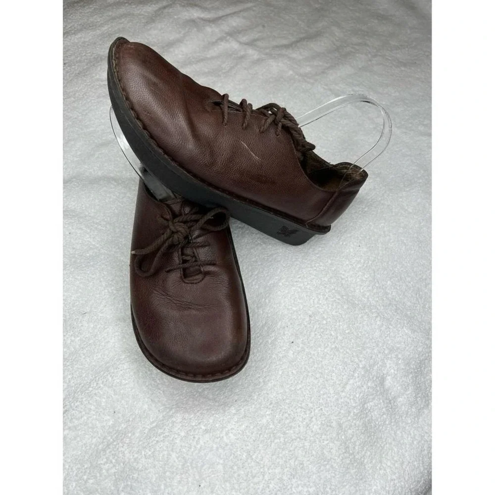 Alegria Joclyn Espresso Brwn Leather Professional Slip Resistant Work Comfort Wk